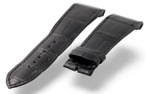23mm Genuine CHOPARD Black Alligator Leather Watch Strap Band - 23/20mm - Picture 1 of 10