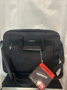Samsonite Classic Slim Brief 17 inch Laptop Bag Black NWT - Picture 1 of 6