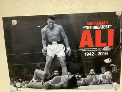 Muhammad Ali Poster 1942-2016 THE GREATEST boxing Japan 24 x 35 inch - Image 1 of 3