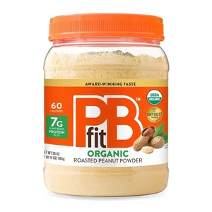 PBfit 30 Ounce Organic Peanut Butter Powder, Powdered Peanut Spread from Real... - Picture 1 of 6