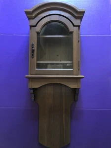 Orologio da parete vintage Edward C Schaffer cassa in legno. Artigianale 1984. Vuoto - Foto 1 di 8