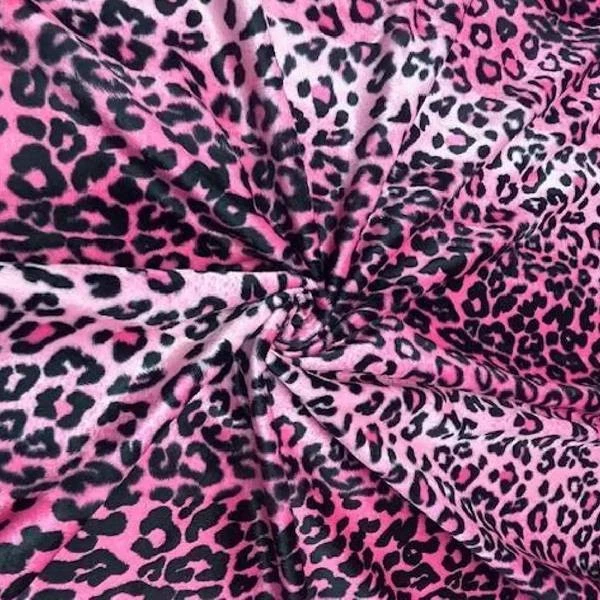 Borde de piel sintética con estampado de leopardo por yarda - 1,5" felpa suave para costura y manualidades Foto 1 de 1