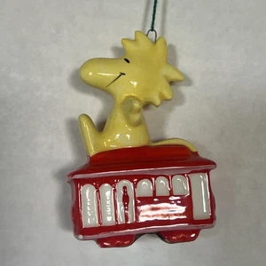 Ornamento albero vintage Woodstock Trolly 1965/'72 United Feature Syndicate Giappone - Foto 1 di 8