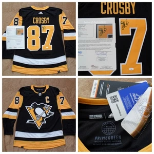 Maglia Sidney Crosby firmata Pittsburgh Penguins autentica Adidas Jersey JSA LOA - Foto 1 di 9