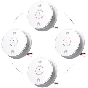 Siterlink Hardwired Smoke Detector Carbon Monoxide Detector Combo 10 Year Bat... - Picture 1 of 8