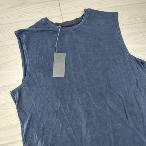 VRST Essential Muscle Tank Mens XL Darker Ardosia Slate Sleeveless Newrt - Picture 1 of 8