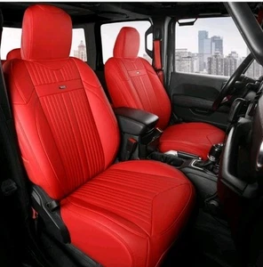 FREESOO Custom Seat Covers for Jeep Wrangler 4 Door 2018-2025 JL Accessories... - Picture 1 of 8