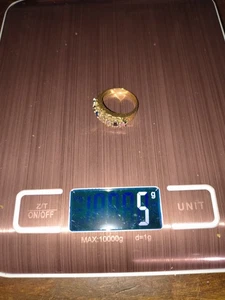 Anello vintage in oro 10 kt Sabrina ben fatto, 3 g - Foto 1 di 10