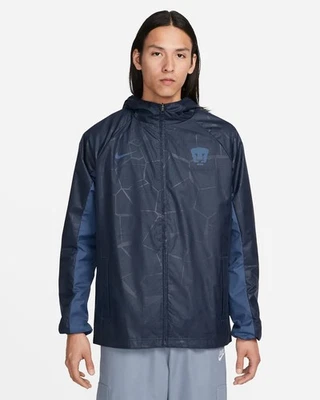 Nike Pumas UNAM AWF Soccer Jacket Men's Size Large Repel Blue DV5178-451 NWT - Image 1 of 4