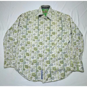 Robert Graham Men's Multicolor Floral Print Button Up Shirt - Size M - Picture 1 of 5