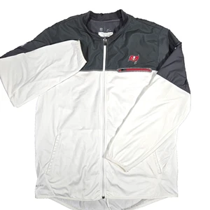 Tampa Bay Buccaneers Nike On Field Jacket Mens XL Gray Player Issued Windbreaker - Picture 1 of 16