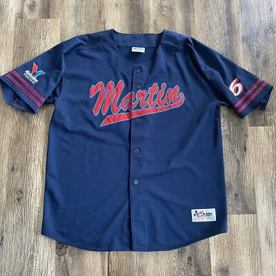 Chase Authentics NASCAR Mark Martin 6 Blue  Baseball Jersey Men’s XL - Image 1 of 4