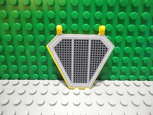 Lego 1 Yellow clip on 5x7 trapezoid with sticker of vents - Picture 1 of 1