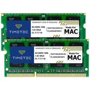 Timetec 16GB KIT(2x8GB) Compatible for Apple DDR3 1067MHz / 1066MHz PC3-8500 ... - Picture 1 of 5