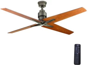 56 in. Ceiling Fan Remote Control Modern Industrial Contemporary Espresso Bronze - Picture 1 of 3