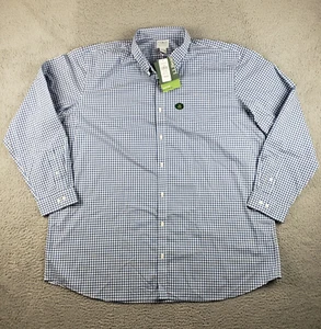 LL Bean Wrinkle Free Kennebunk Sport Shirt Mens 3XLT Tall Blue Traditional - Picture 1 of 7