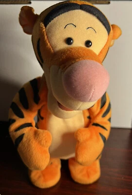 Vintage 1998 Disney Tigger Talking Bouncing Jumping 12” Plush Toy Preowned Works - image 1 of 4