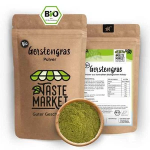 Bio Gerstengras Pulver | GRÖSSENAUSWAHL | 100% naturrein | gemahlen   - Bild 1 von 5