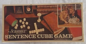 Vintage 1971 Scrabble Brand Sentence Cube Game Complete - Picture 1 of 4