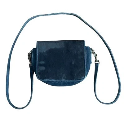Liebeskind Berlin Mini Crossbody Bag Black Suede Leather Calf Hair Boho Purse - Image 1 of 4