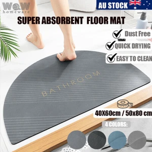 Alfombra de baño súper absorbente antideslizante secado rápido alfombra de baño puerta piso alfombra G - Imagen 1 de 34