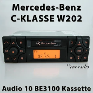 Genuine Mercedes W202 Radio Audio 10 BE3100 Becker Cassette Radio S202 C-Class - Picture 1 of 8