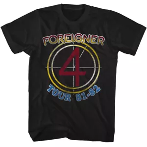 Camiseta para hombre Foreigner 4 Tour 81-82 banda de rock merchandising - Imagen 1 de 3