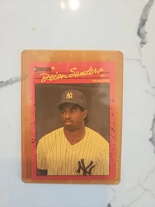 1990 Donruss Deion Sanders ERROR Rookie Card No Dot After Inc #427 MINT RARE 📈 - Bild 1 von 2