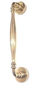 Maniglione Arieni "Stile" in Ottone Lucido Verniciato - per porte e portoncini - Imagen 1 de 2