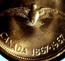 Canada 1967 Centennial *Double Date* BU UNC Small Cent - Penny!!