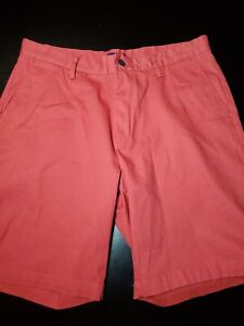 Mens Size 34 Nautica Deck Shorts Classic Fit Stretch Pink