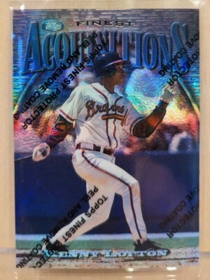 1997 Topps Finest SILVER REFRACTOR #283 Kenny Lofton Braves RARE PARALLEL - Image 1 of 2