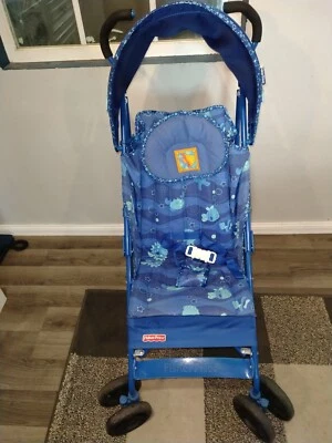 Rare HTF Vintage Fisher Price Ocean Wonder Aquarium Light Weight Stroller - Image 1 of 4