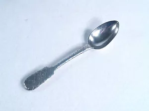 Antique Russian 84 Silver TROMPE L'OEIL BASKET WEAVE Spoon by Morozov - Picture 1 of 5