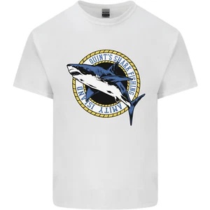Quint's Shark Pesca Amnity Isla Gran Blanco Algodón Hombre Camiseta Top - Imagen 1 de 21