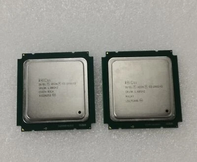 Pair Intel Xeon E5-2651 V2 SR19K 12 Core  1.80GHz 30MB Socket LGA2011 CPU - Image 1 of 2