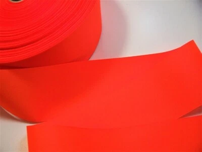 Neon Orange Grosgrain Ribbon 4 inches wide x 5 yards Schiff Fluorescent B61 - Image 1 of 3
