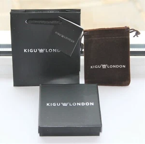 Kigu London Name Halskette/Anhänger - verschiedene Namen. Enthält Tasche und Geschenkbox - Bild 1 von 43