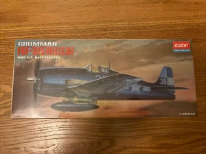 ACADEMY MODELS 1/72 F-6F3/5 Hellcat  ACD12481 Open Box Sealed Parts - Picture 1 of 3