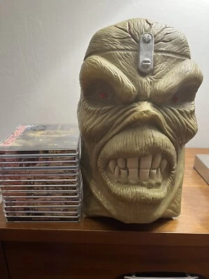 Iron Maiden Eddie's Head 15 компакт-дисков Raw Power пластиковая головка бокс-сет Killers Powerslave - Изображение 1 из 4