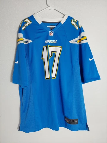 NFL Los Angeles Chargers Football Philip RIVERS #17 Nike On Field Jersey Sz 2XL Cover
