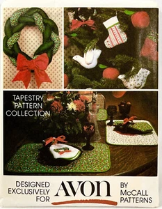 70er Jahre McCalls Avon Schnittmuster 5380 Weihnachtsschmuck Deko 10 Designs 12323 - Bild 1 von 2