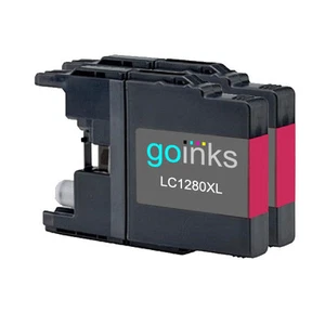 2 Magenta XL Ink Cartridges to replace Brother LC1280M non-OEM / Compatible - Picture 1 of 1