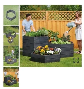 Ergo Hochbeet System Raised Garden Bed Modular System. Set of 6 Modular Pieces. - Picture 1 of 3