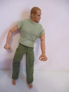 GI Joe-Green Pants-Shirt-Red Hair-Blue Eyes-Scar-12"-Hasbro-As Shown - Picture 1 of 3