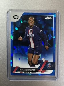 Marie-Antoinette Katoto  PSG  Topps Chrome UCL Womens Soccer 2023  SAPPHIRE SP