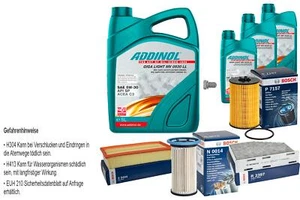 BOSCH Inspektionspaket 8L ADDINOL GIGA LIGHT MV 5W-30 für VW Caddy Alltrack - Bild 1 von 1