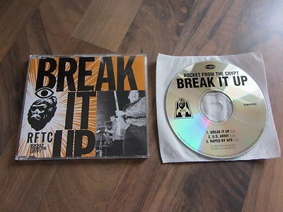RFTC ROCKET FROM THE CRYPT Break It Up (orange) OOP 1998 UK CD single - Image 1 of 2