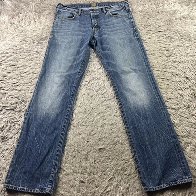 Мужские джинсы PRPS 36 Barracuda на пуговицах выцветшие джинсовые брюки Act 37x33 искусственно состаренные - Изображение 1 из 4