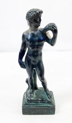 Statue of David  Michelangelo 6" Bronze READ - Image 1 of 4